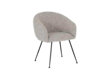 Stoel Foy 60x62x79cm - stof - grijs