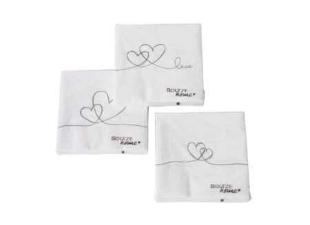 Serviette Herla 17x17cm wit 20 stuks