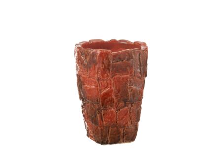 Vaas Akane H24cm - keramiek - rood