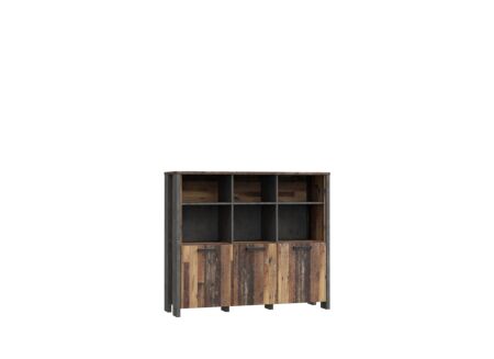Buffetkast Clif 136cm - decor - old wood/beton