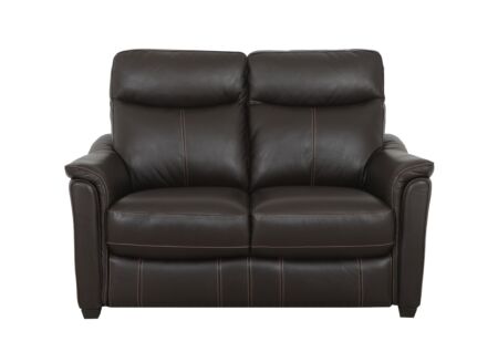 Zetel Wise 2-zit - leder - walnut