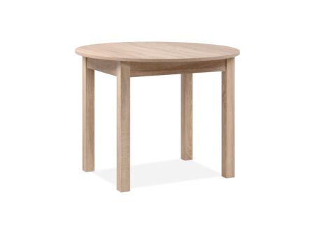 Ronde tafel Coburg 100/140x100cm - melamine - sonoma