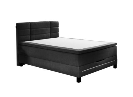 Boxspring BX2260  140x200cm - stof - antraciet met opbergruimte
