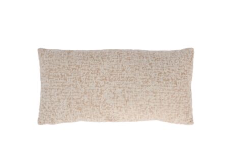 Kussen Esbly 60x30cm - stof - creme & zand