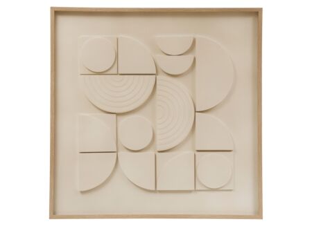 Kaders & prints 3D Cataline 60x60cm - MDF - beige