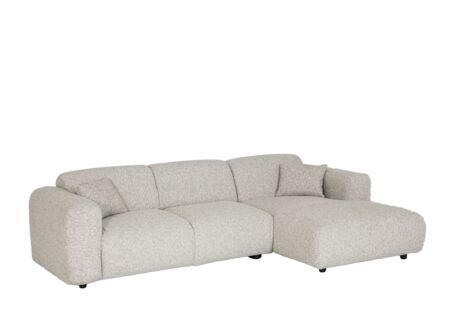 Hoeksalon Cloud 280x165cm - stof - beige