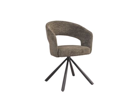 Draaistoel Robin 60x56x79,50cm - stof - groen