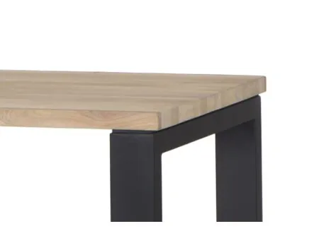 Table de bar Tembo 140x80cm - chêne massif - naturel