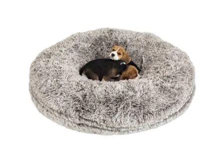 Foto ambiance - Panier pour chien Ø100cm brun