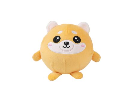 Kussen Squishy Shiba Ø13cm - stof - geel