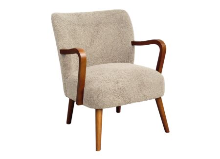 Fauteuil Klimt 62x70x78cm - stof - ecru
