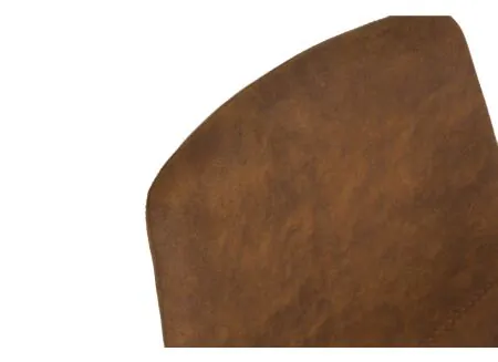 Detail - Chaise Frantz 47x57x83cm - tissu - cognac