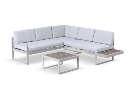 Loungeset Tonale aluminium polywood - greige