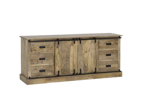 Dressoir Gorgo 190cm - mango massief - naturel