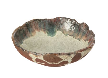 Schaal Naga Ø20cm - keramiek - roest