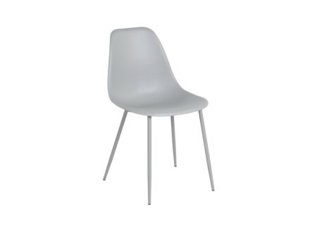Kuipstoel Goy 46x52,5x82,5cm - polypropyleen - grijs