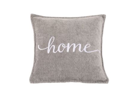 Kussen Damian Home 45x45cm - stof - licht grijs