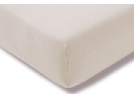 Hoeslaken 140/160x200/220cm jersey katoen greige