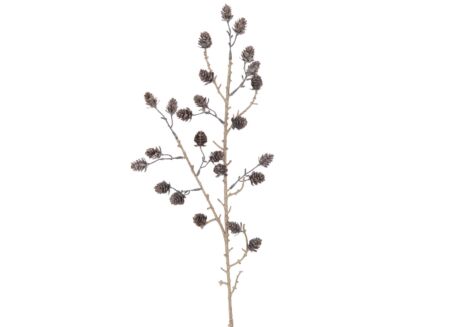 Decoratietak Dennenappels H86cm - kunststof - bruin