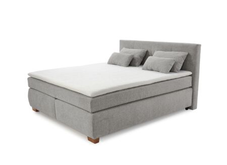 Boxspring Ulla 160x200cm - stof - lichtgrijs