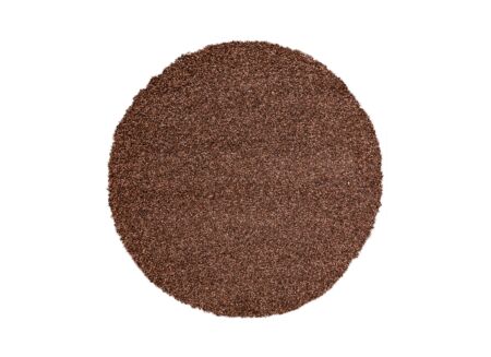 Rond tapijt Twister Ø200cm - polypropyleen - bruin/roest