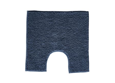 Wc-mat Indiana Shape 50x50cm - chenille - blauw