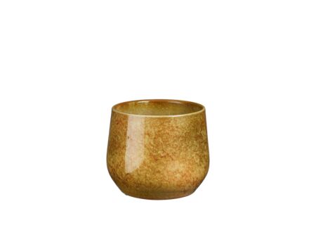 Bloempot Hugo Ø16x13,5cm - terracotta - oker