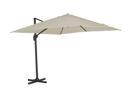 Zweefparasol Ekaterini 300x300cm - mastic met beschermhoes