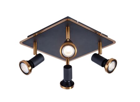 LED spot met 4 spots 5W GU10