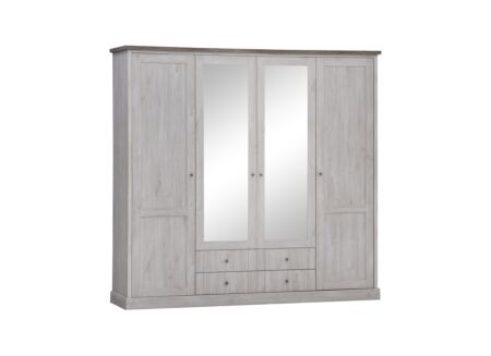 Kleerkast Eline 225cm - decor - white oak/autumn oak