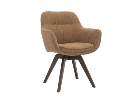 Kuipstoel Tristan 63x62,5x86,5cm - polyestervezel - roest