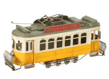 Aperçu - Tram Antique 32x10x16cm - métal - multicolore