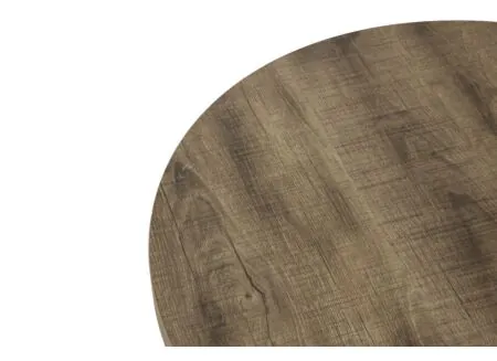 Detail - Table d'appoint SL2303  Ø76xH45,5cm/Ø56xH38,5cm - métal/décor - scarlet oak lot de 2