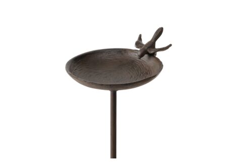 Vogelbad Marilly H89cm - gietijzer - bruin