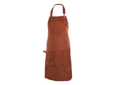 Keukenschort Velmar 70x85cm - katoen & polyester - cognac