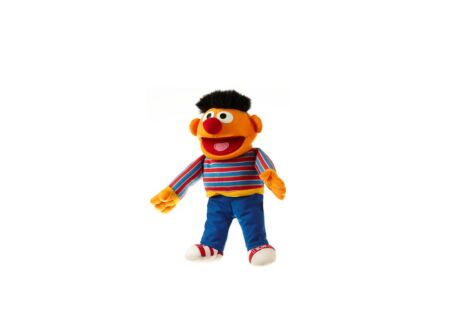 Handpop Sesamstraat Ernie 33-37cm - polyester - multicolor