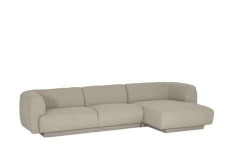 Hoeksalon Valley 314x160cm - stof - beige
