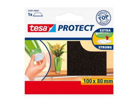 Beschermviltjes tesa 10x8cm bruin
