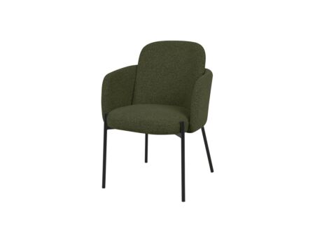 Stoel Peak 63x61x84cm - bouclé - groen
