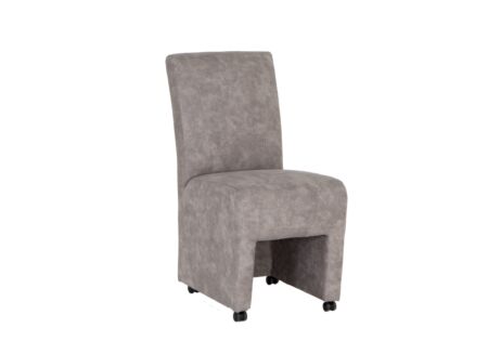 Stoel Oliver 50x70x94,5cm - stof - zilvergrijs