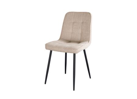 Stoel Eilat 45x60x88cm - stof - beige