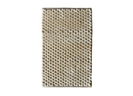 Badmat Lusso 70x120cm - polyester & katoen - forest sand