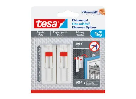 Clou adhésif ajustable tesa 1kg - Clou adhésif ajustable tesa 1kg, 2 pièces