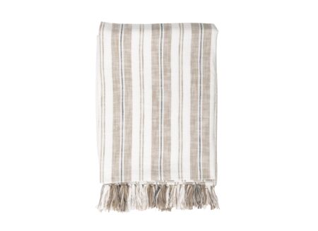 Plaid Indira 150x200cm - katoen - taupe