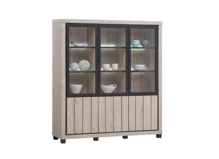 Buffetkast Eureka 190cm - decor - natural oak/black