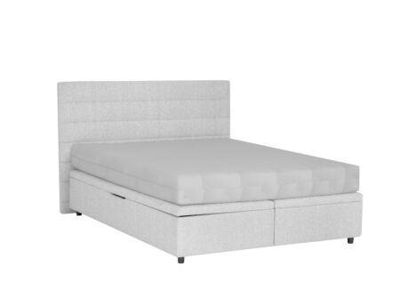Bedbox Butterfly 180x200cm - stof - lichtgrijs met opbergruimte