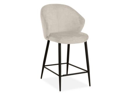 Barstoel Alfie ZH86,5cm - stof - naturel