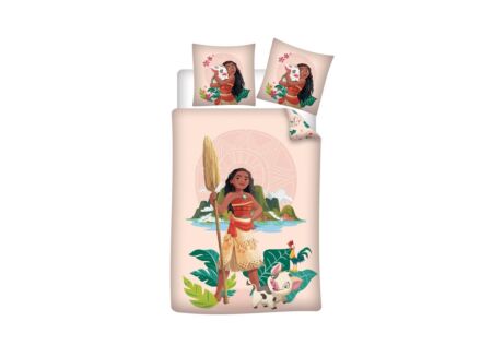Dekbedovertrek Vaiana 140x200cm - polyester/katoen - multicolor