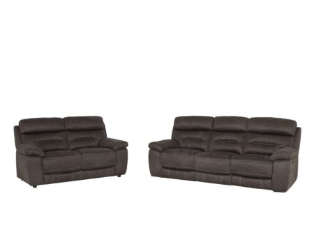 Zetel Ave 3+2-zit - stof - grijsbruin