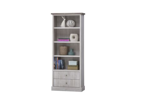 Boekenkast Eline 75x38x185cm grijs